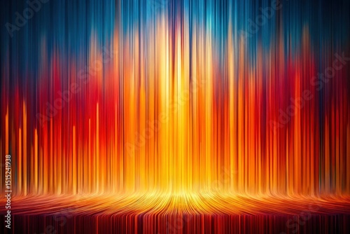 Abstract Warm Stripes Background  Surreal Yellow Red Gradient  Vertical Lines  Artistic Wallpaper  Digital Art