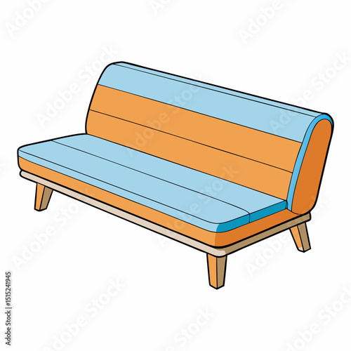bench on white