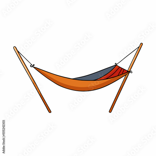 hammock on a white
