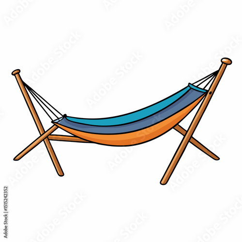 deck chair isolated on white