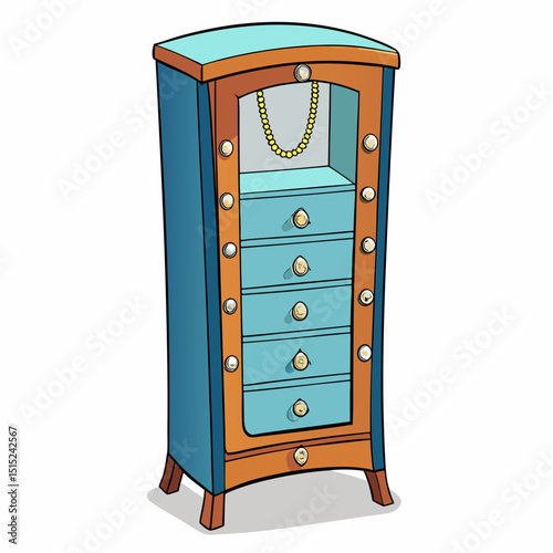 old wooden cabinet