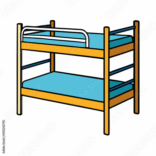 illustration of a bed