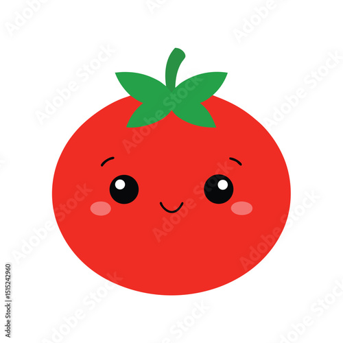 red tomato vector illustration