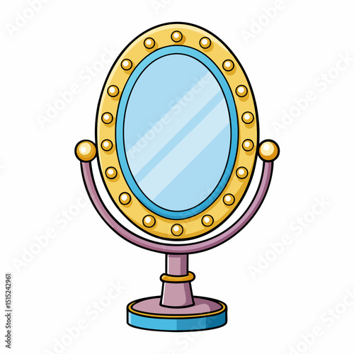 mirror isolated on white background