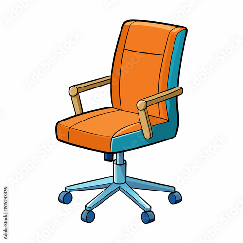 office chair isolated on white