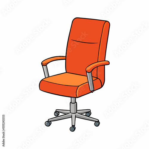 red office chair
