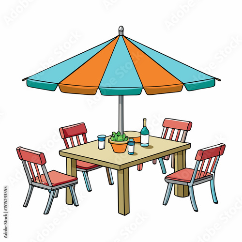table and chairs