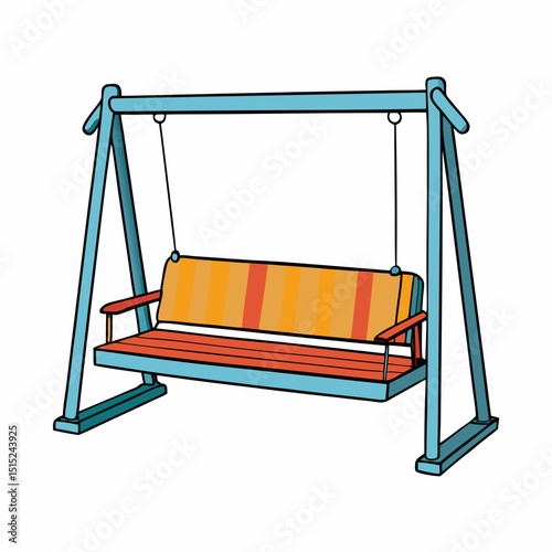 wooden swing set