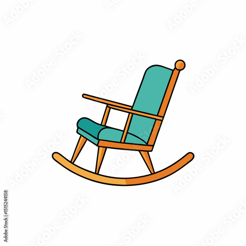 wooden rocking chair