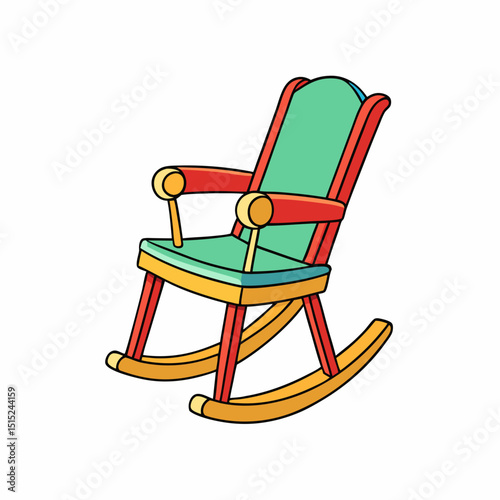 wooden rocking chair