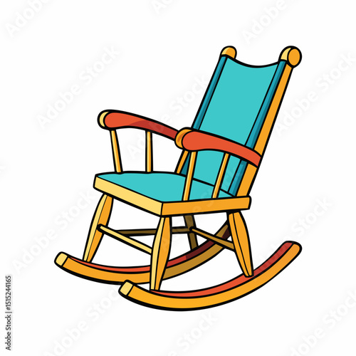 wooden rocking chair