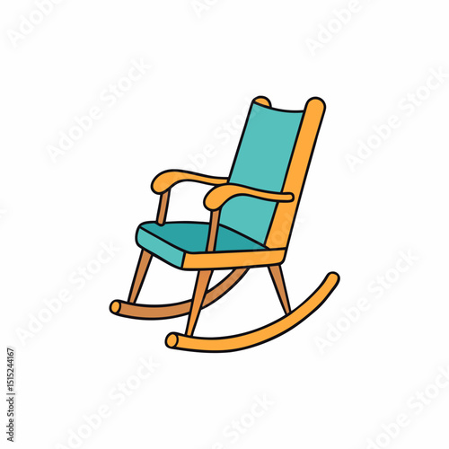 wooden rocking chair