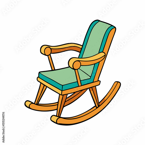 wooden rocking chair