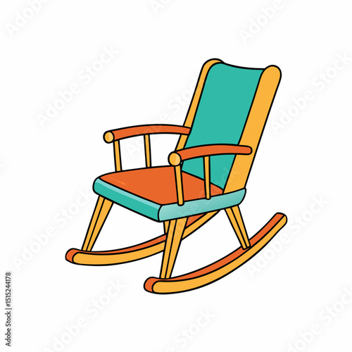 rocking chair isolated