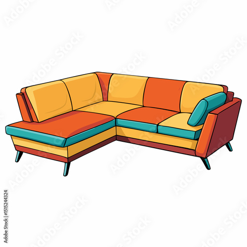 sofa isolated on white background