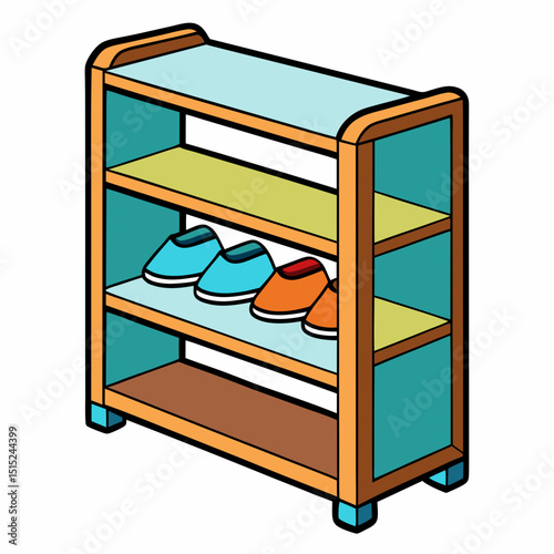 wardrobe with clothes