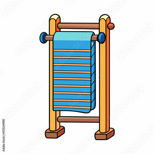 vector illustration of an old film projector