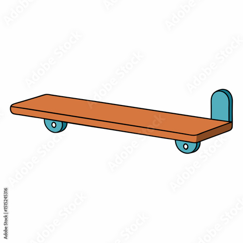 skateboard isolated on white