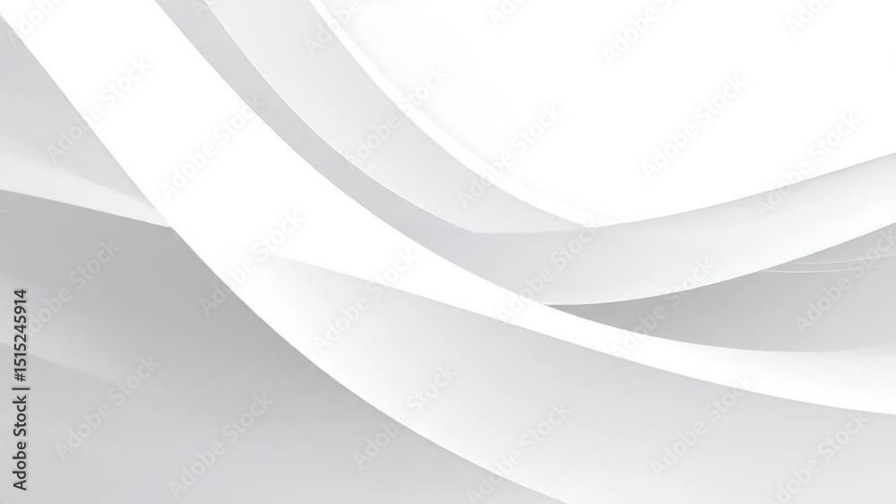 Abstract white curved forms