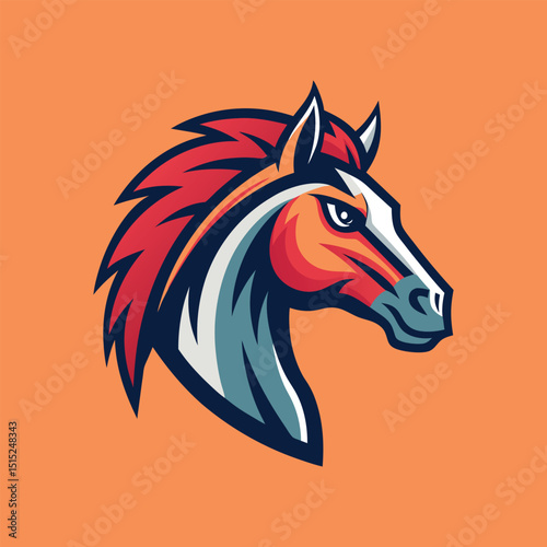 Horse head mascot, Elegant horse logo icons. Royal stallion symbol design. Equine stables sign. Equestrian brand emblems. Vector illustration.
