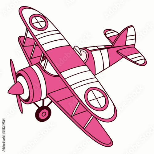 vector illustration of a plane