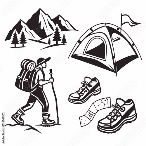 set of tent