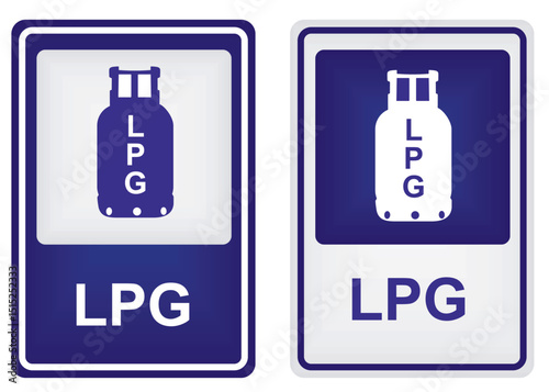 LPG gas sign. vector illustration