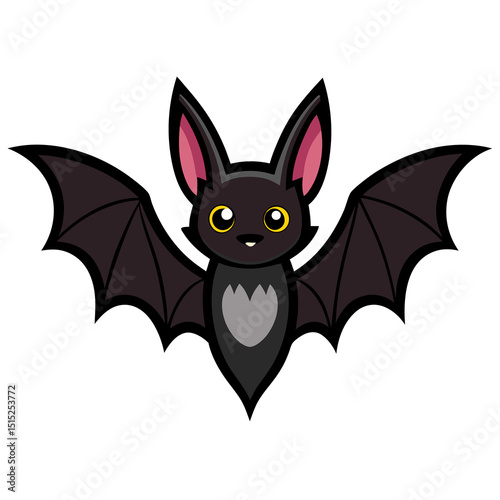 Halloween bat isolated on transparent background photo