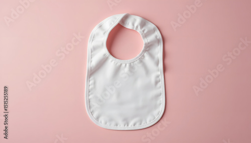 a baby bib folded neatly.