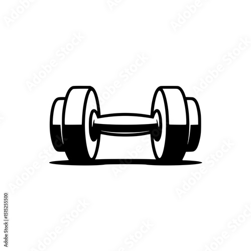 Illustration of a dumbbell