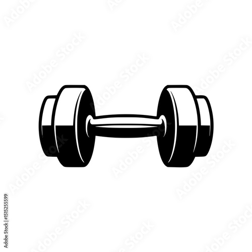 Illustration of a dumbbell