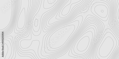 Topographic map background gray shaded relief textured geographic line map with modern design, minimal lines landscape with topographic contour lines abstract monochrome grid map seamless pattern.
