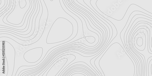Topographic map background gray shaded relief textured geographic line map with modern design, minimal lines landscape with topographic contour lines abstract monochrome grid map seamless pattern.
