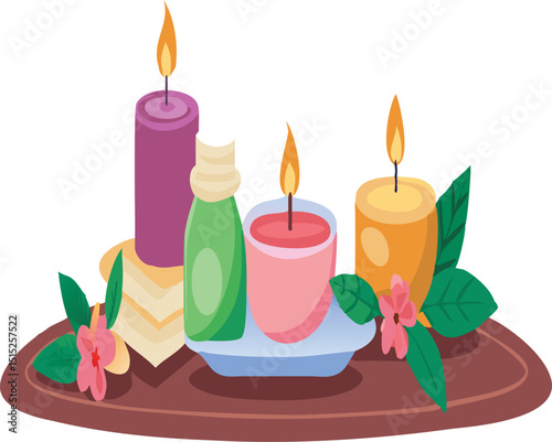 birthday candles on a white