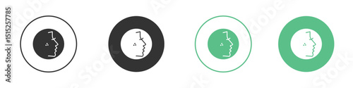 Acne icon logo vector set. Graphic design elements