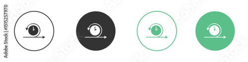 Agile icon logo vector set. Graphic design elements