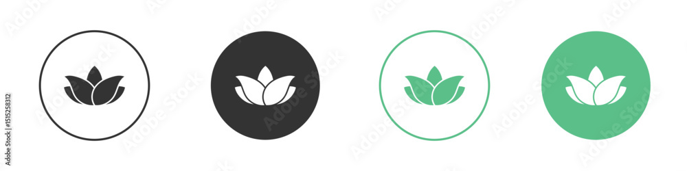 Obraz premium Aloe vera icon logo vector set. Graphic design elements