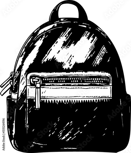 Stylish backpack design urban setting graphic art trendy environment artistic perspective fashion for creative minds