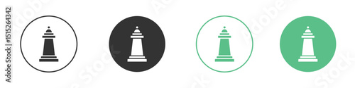 Chess queen icon logo vector set. Graphic design elements