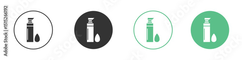 Concealer icon logo vector set. Graphic design elements