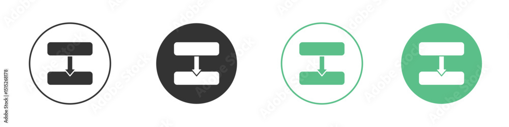 Diagram next icon logo vector set. Graphic design elements Diagram next icon logo vector set. Graphic design elements