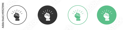 Empowerment icon logo vector set. Graphic design elements