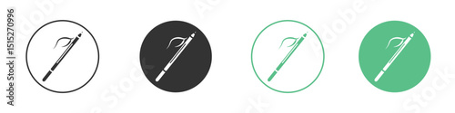 Eyeliner icon logo vector set. Graphic design elements