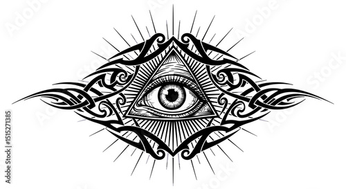 Eye of Providence Tattoo Design 
