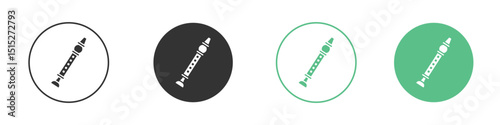 Flute icon logo vector set. Graphic design elements