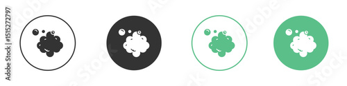 Foam icon logo vector set. Graphic design elements