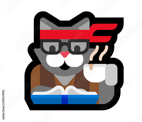 Hipster Cat Emoji