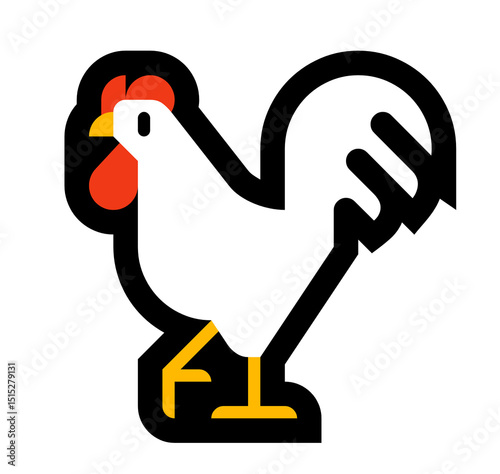 Geometric Rooster Design