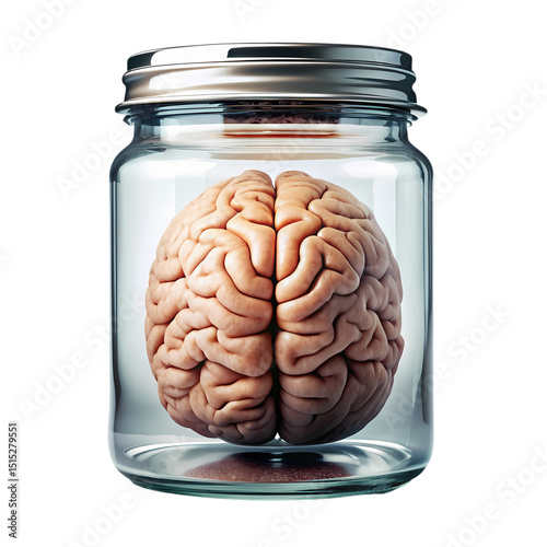 Human Brain in a Jar Anatomy Neuroscience  Preservation