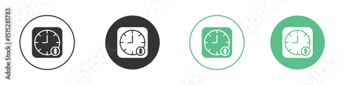 Long term investment icon logo vector set. Graphic design elements